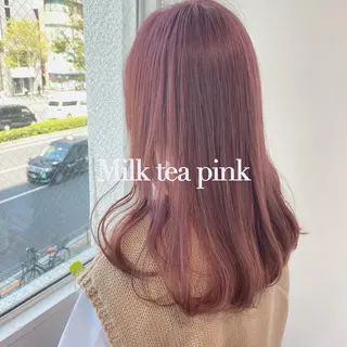セミロング カラー ヘアアレンジ 𓏸レイヤー髪質改善 透けカラーカノン🫧のヘアスタイル
