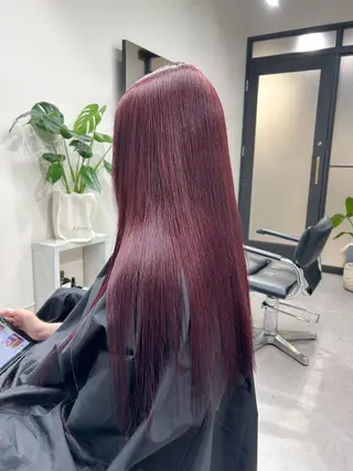 ロング カラー AKO .のヘアスタイル