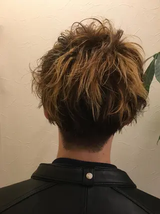 ショート カラー メンズ IVY villa Suzu.のヘアスタイル