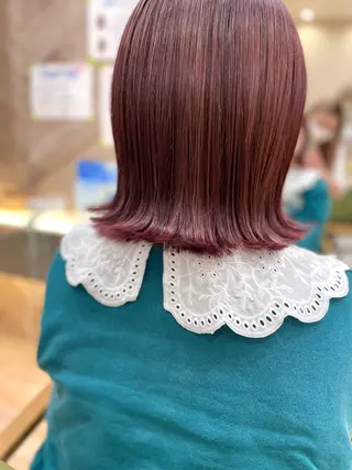 ミディアム カラー 佐々木 美帆のヘアスタイル