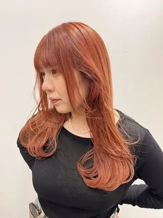 ロング カラー 渡邊 ひかるのヘアスタイル