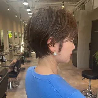 ショート ショート上手い人/ 銀座/なかじのヘアスタイル