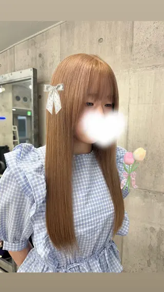 ミディアム カラー ハイトーン/ゆるふわ 🧚𖥔ׁTOMO♡のヘアスタイル