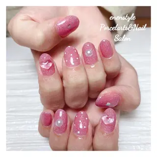 ミディアム ネイル 🐾enen style 🐾のネイルデザイン
