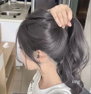 ロング カラー ヘアアレンジ 💍透明感×韓流ハイ トーン💍RYUTAのヘアスタイル