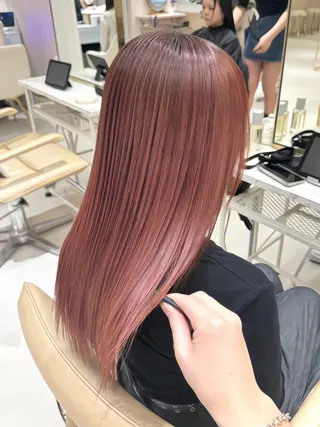 ロング カラー 縮毛矯正・髪質改善 支持No1🫧北島のヘアスタイル