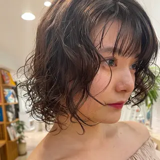 ショート パーマ HARUHI 銀座 美容師౨ৎ⋆˚のヘアスタイル