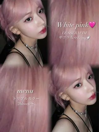 ロング カラー 🎀ハイトーン・艶 カラー HANA🎀のヘアスタイル