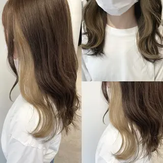 セミロング カラー 透明感カラー/ レイヤー　YUKAのヘアスタイル
