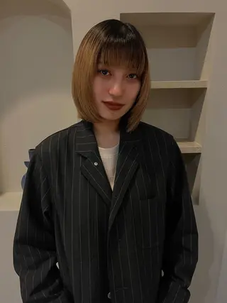 ミディアム 野呂 育摩のヘアスタイル