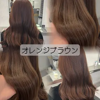 ロング カラー 透明感カラー/顔周り カット🌸サクラ🌸のヘアスタイル