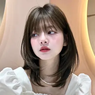 ミディアム ♥️似合わせボブ/ 縮毛矯正/大和田拓夢のヘアスタイル