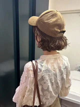 ショート パーマ ミディアム ✂️林　菜々美のヘアスタイル