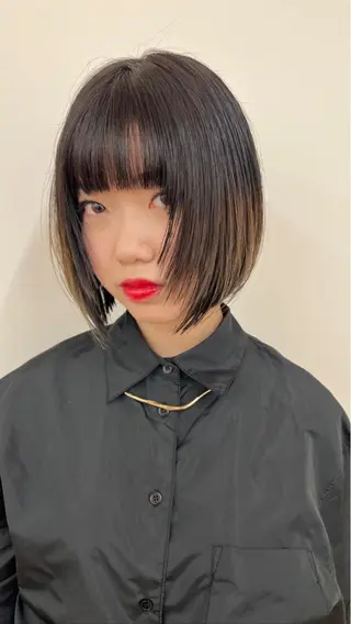 ショート カラー フルガキ ハルカ天神美容室のヘアスタイル