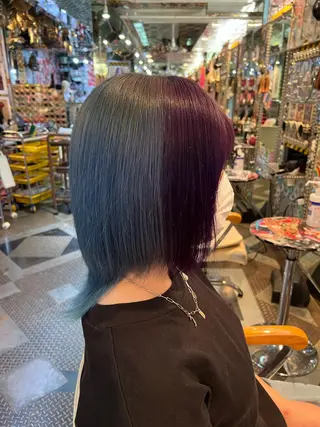 ミディアム カラー KOYA コヤのヘアスタイル