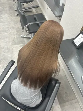 ロング カラー ケアブリーチ🥣 縮毛矯正Ryokoのヘアスタイル