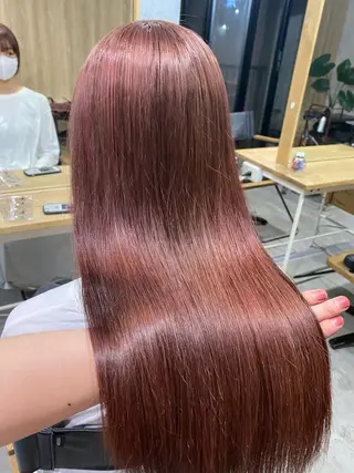 セミロング カラー 髪質改善/レイヤー カット手塚奨のヘアスタイル