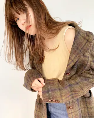 ロング レイヤーカット 鈴木駿介のヘアスタイル