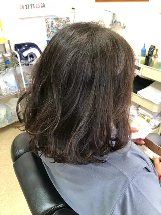 ミディアム カラー 石塚 浩のヘアスタイル