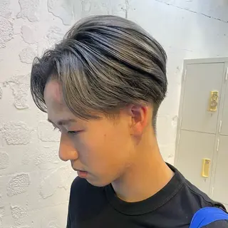 ショート カラー メンズ 透けるカラー 🫧かふうのヘアスタイル