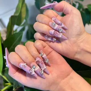 ネイル FOINAIL 🎀長さだし🎀のネイルデザイン