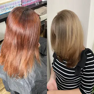 ミディアム カラー ANDIAMO SAKAE🍁楓のヘアスタイル