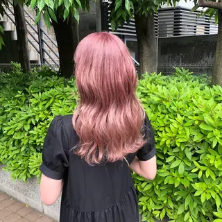 セミロング カラー 銀座/ハイトーン/ hayaka 🖤のヘアスタイル