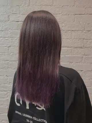 ロング カラー 飯塚 七海のヘアスタイル