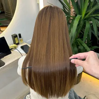 ロング 縮毛矯正・髪質改善 特化 出納 直起のヘアスタイル