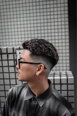 ショート カラー パーマ メンズ 💈men's💈 satoru中目黒のヘアスタイル