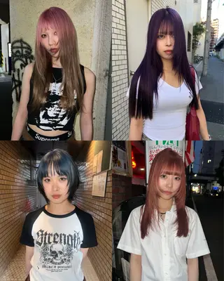 ロング 室屋 鈴音のヘアスタイル