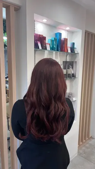 ロング カラー haruna🌼 暖色♡透明感カラー♡のヘアスタイル