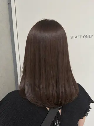 ミディアム カラー 🤎ブラウンカラー 専門店🍫ゆい🤎のヘアスタイル