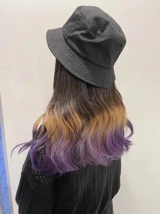 ロング カラー ヘアアレンジ 天神レイヤーカット No.1💖マユカのヘアスタイル