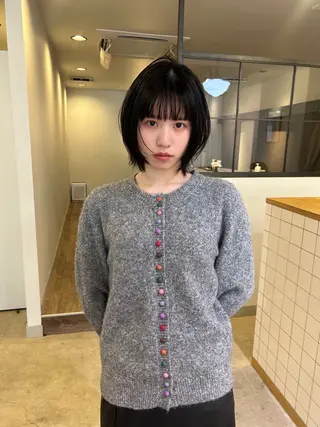 ショート 透明感カラー レイヤーカット りなのヘアスタイル