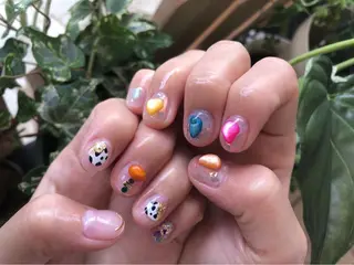 ネイル パラあり！フィルイン 美フォルムのネイルデザイン