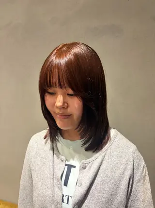 セミロング カラー Canna kotoriのヘアスタイル