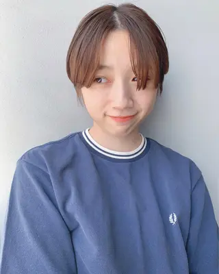 ショート カラー ボブパーマコテ巻き風 パーマNo1深江秀平のヘアスタイル