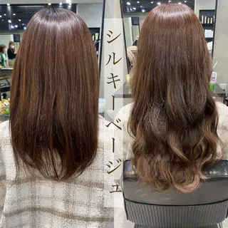 セミロング カラー ヘアアレンジ FAAM Tsuneのヘアスタイル