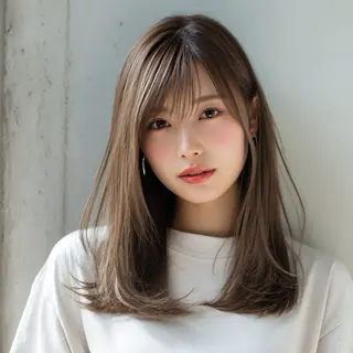 セミロング 飯田 知将のヘアスタイル
