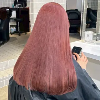 ロング カラー 透明感×似合わせ ピンクヘアsyuyaのヘアスタイル