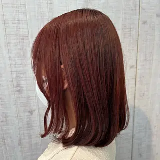 ミディアム カラー 藤岡 瑚乃美のヘアスタイル