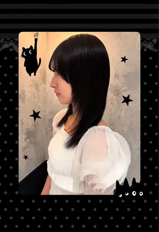 セミロング SHION🍒ྀི/ ヘアメ/ピンクカラーのヘアスタイル