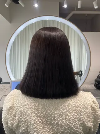ミディアム カラー CIEL 菜々香のヘアスタイル
