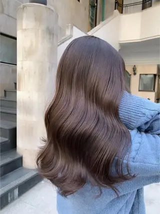セミロング カラー 韓国系レイヤー特化 hiroのヘアスタイル