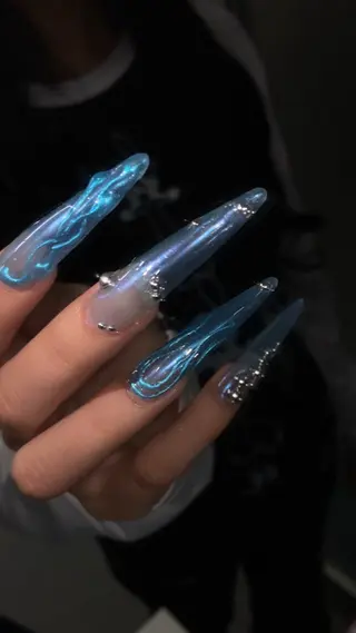 ネイル 💎ラピスラズリ💎 RIONAのネイルデザイン