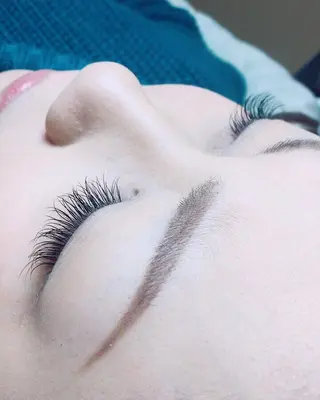 ロング カラー パーマ ヘアアレンジ キッズ ネイル マツエク・マツパ brille ~eyelash~のヘアスタイル