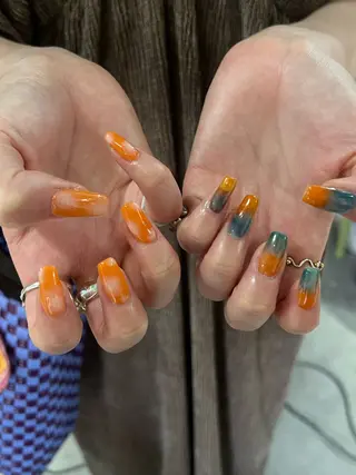 ネイル Hata nail 🎀個性派ニュアンスのネイルデザイン