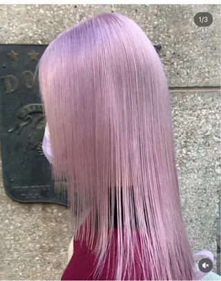 ロング カラー れい🫧 ハイトーン特化のヘアスタイル
