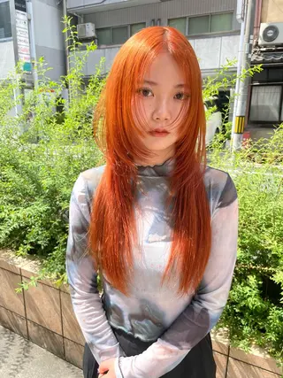 ロング 透明感/エクステ Veluaのヘアスタイル